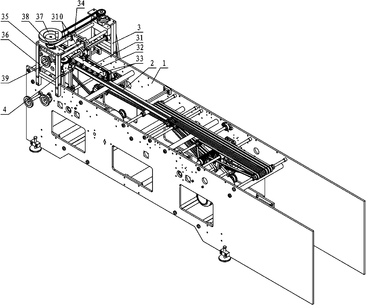 Pressure feed and fish belly cutting device