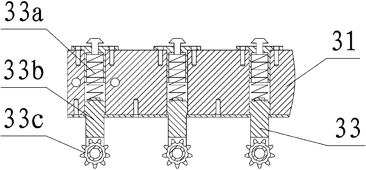 Pressure feed and fish belly cutting device