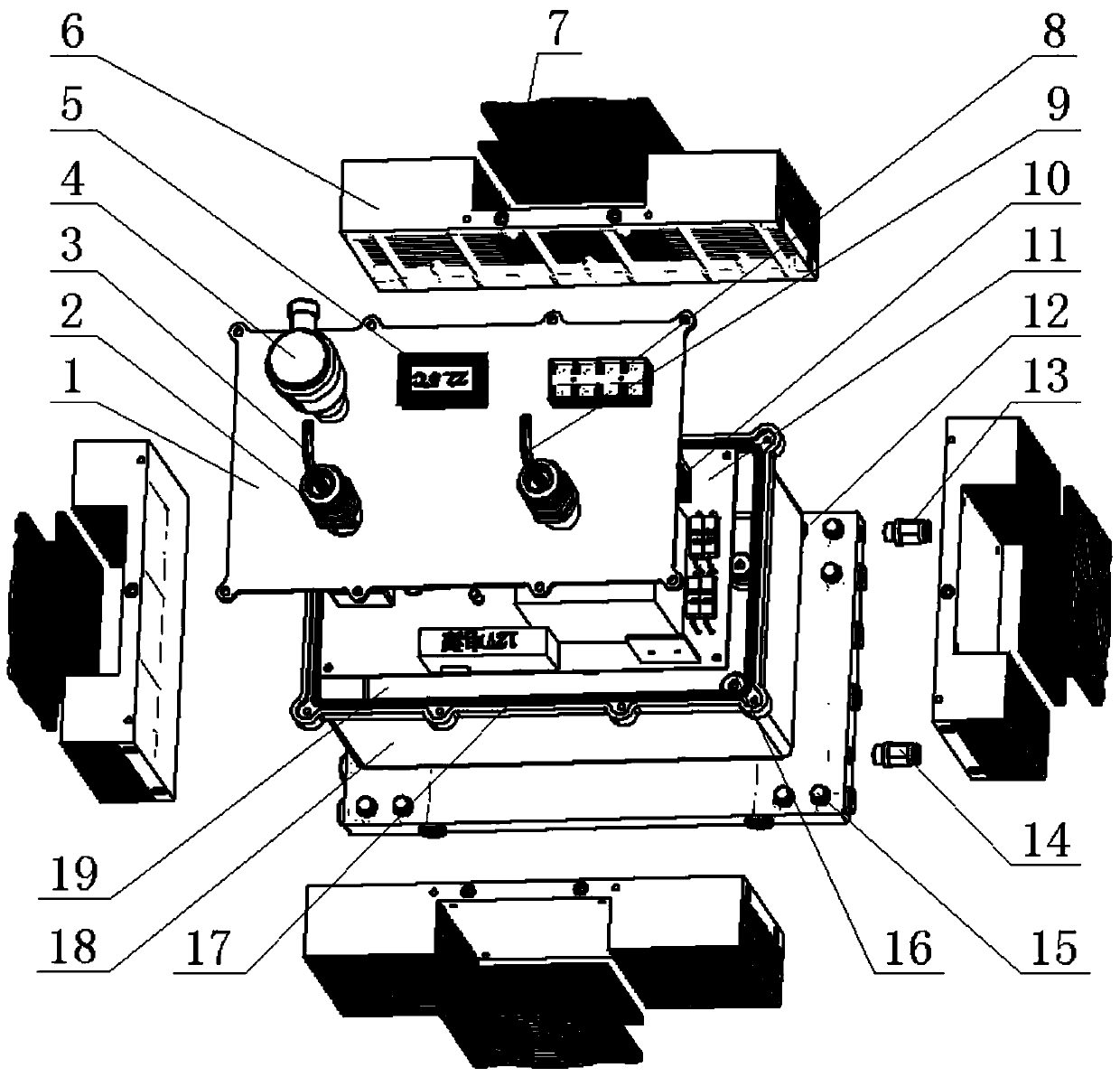 Integrated cooling shell for power circuit