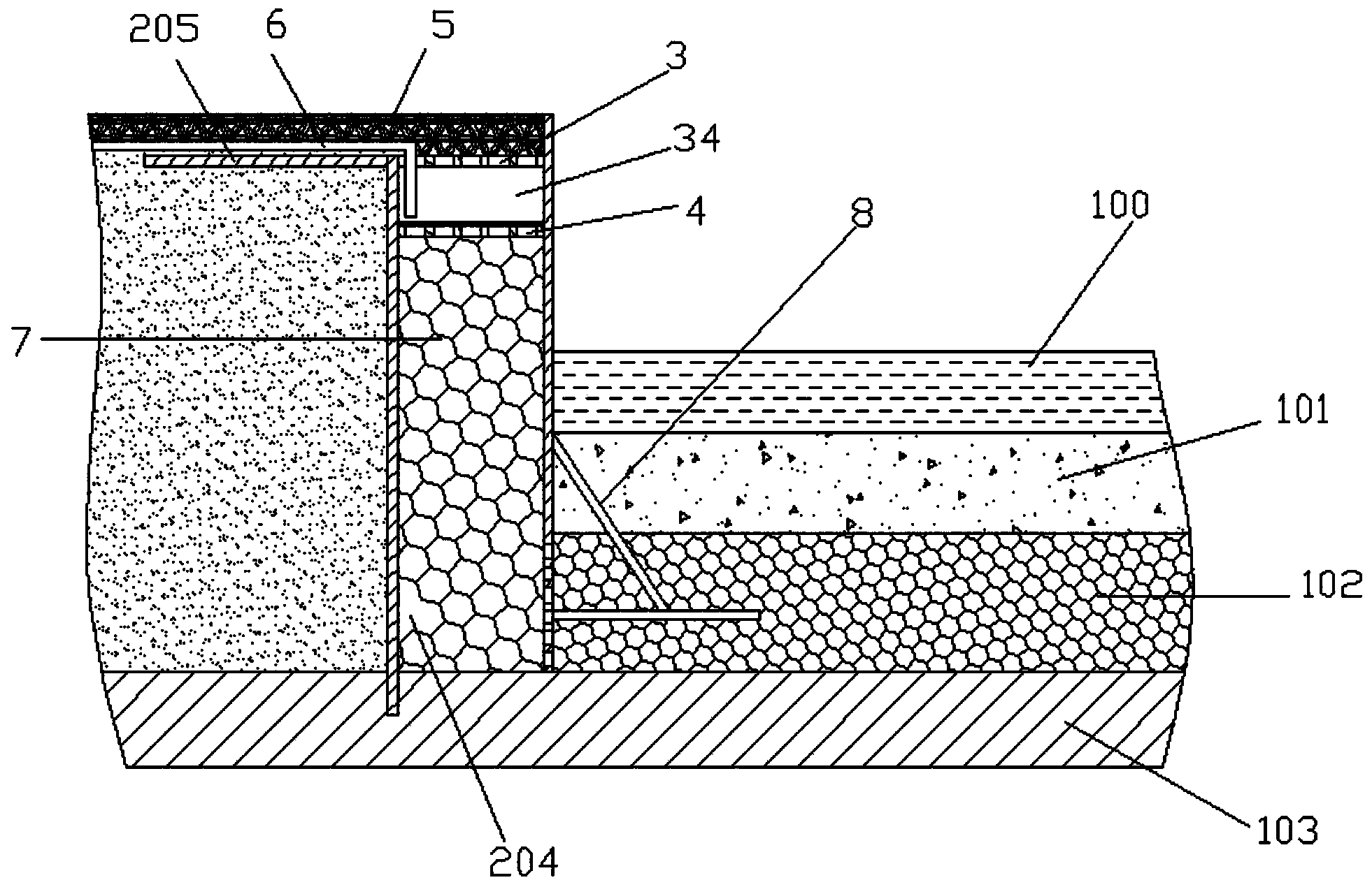 Moisturizing system for wetland park