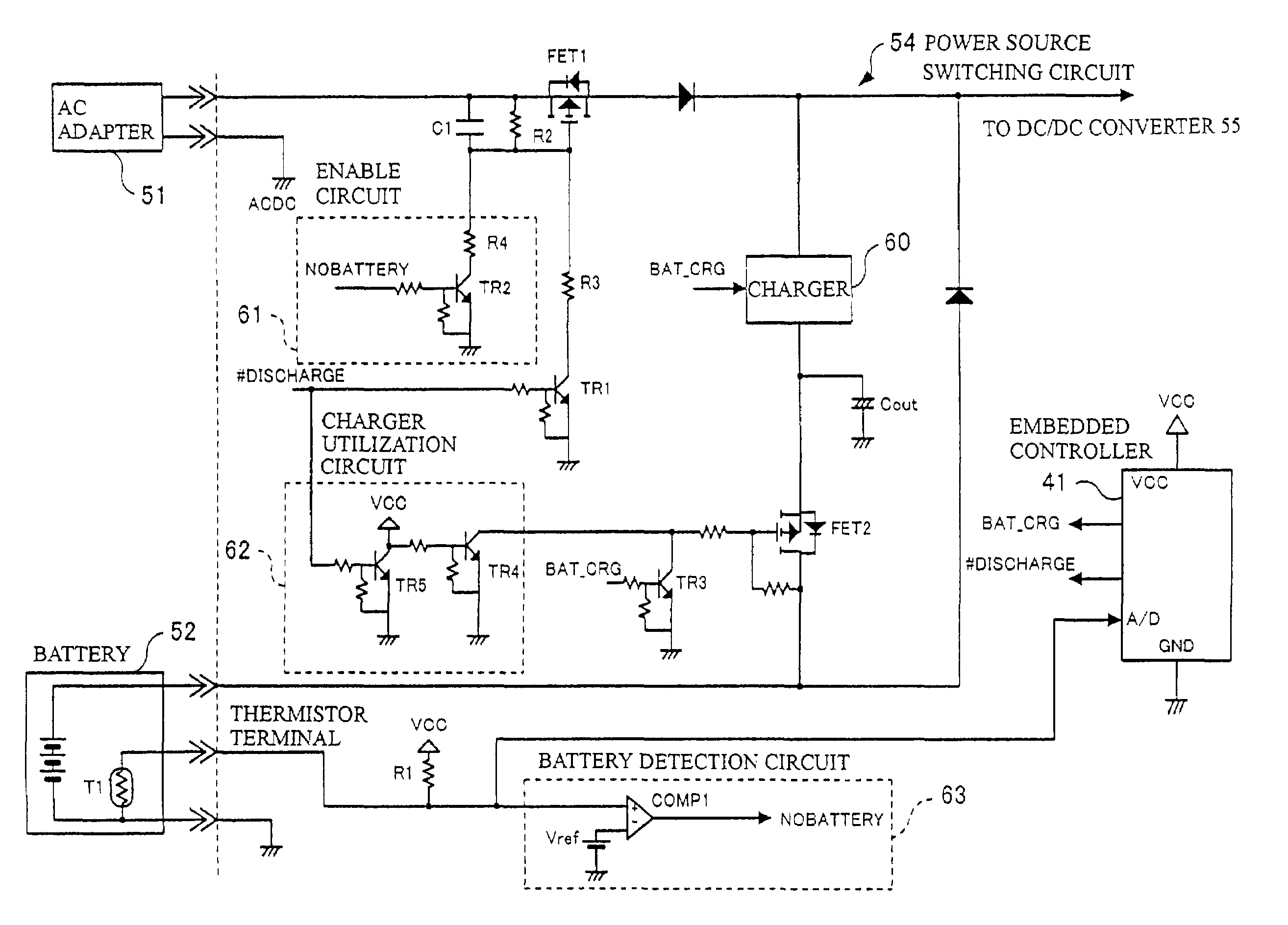 Electrical apparatus, computer, power switching unit, and power switching method