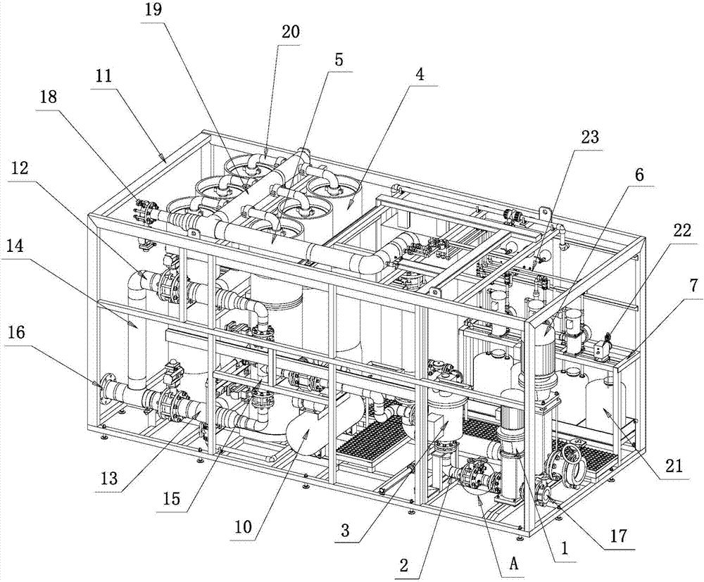 Integrated ultrafiltration water purification device