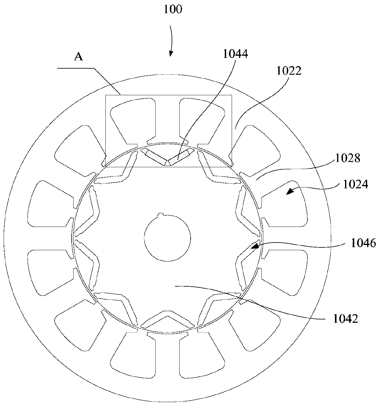 Motor, compressor and refrigeration equipment