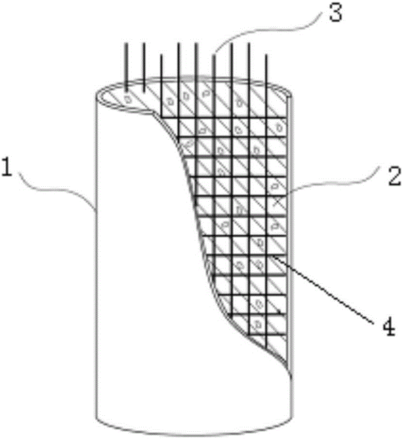 Workshop stand column embedded iron structure