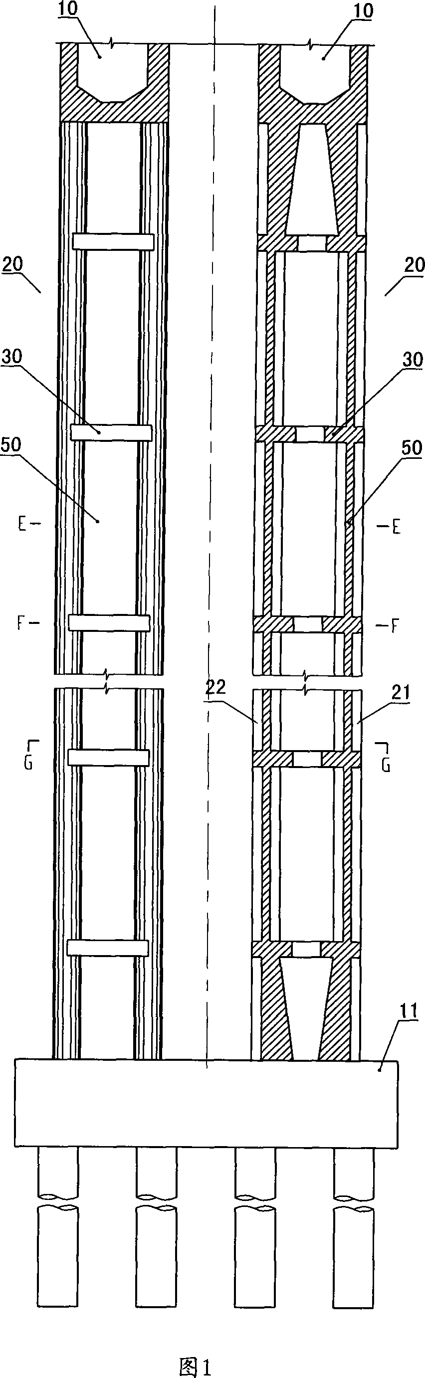 Steel-pipe concrete assembled pier