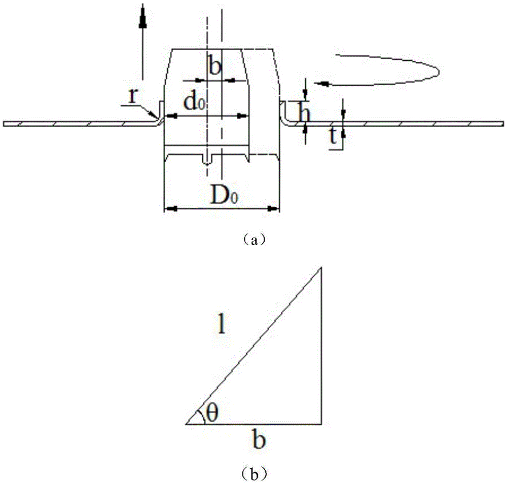 Device and method for making straight edge holes in outward-flanging mode