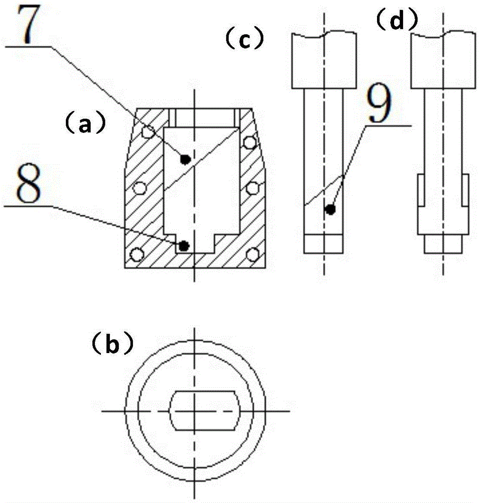 Device and method for making straight edge holes in outward-flanging mode