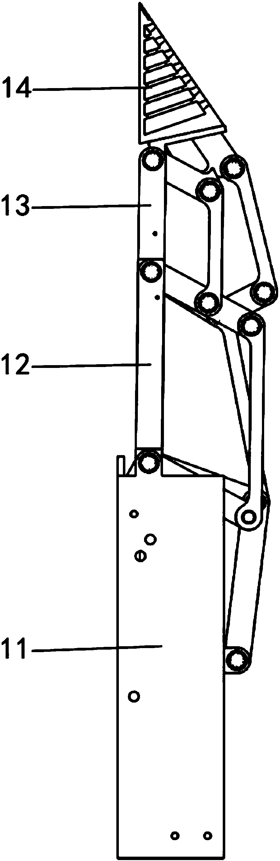 Flexible underactuation finger based on fin ray type structure