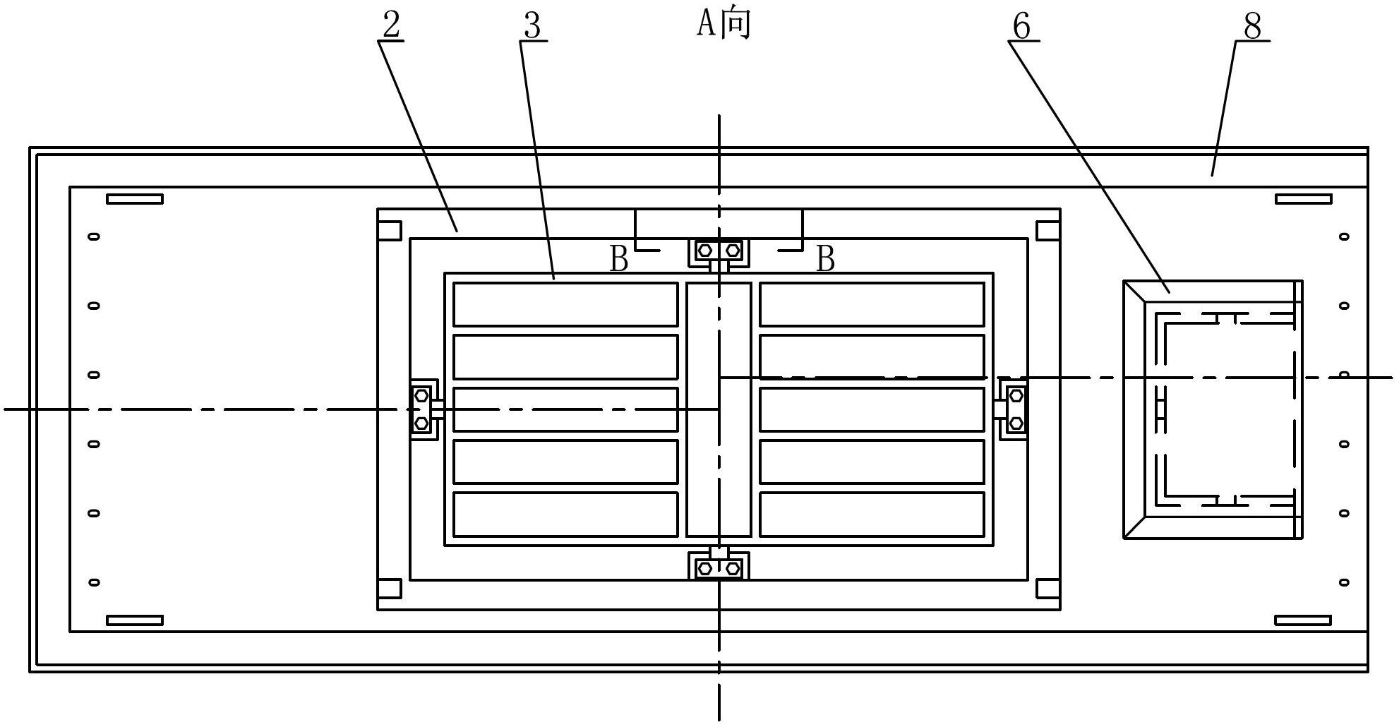 Upper cover of mixing and transporting device for high-flowability asphalt mixture