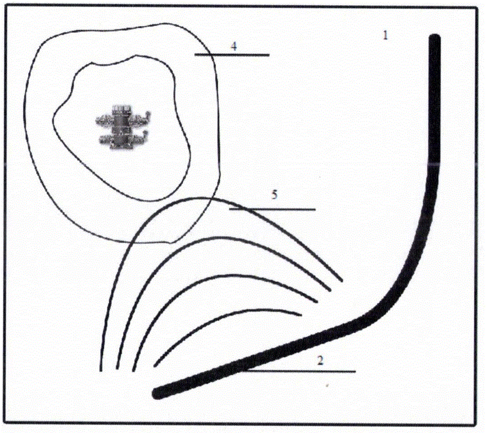 Air-injection displacement oil production method for producing oil from horizontal wells by means of injecting air in vertical wells