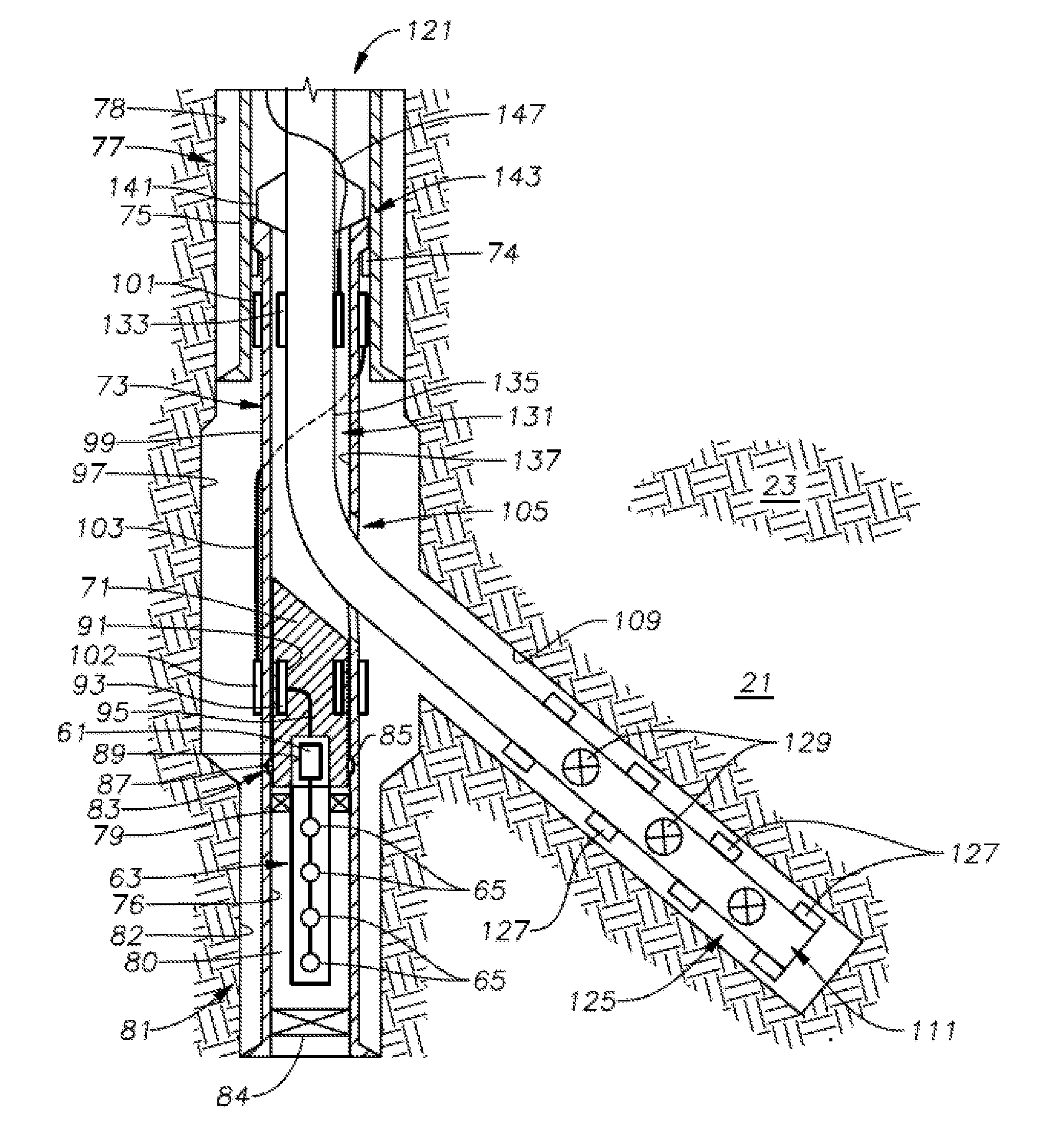 System for real-time monitoring and transmitting hydraulic fracture seismic events to surface using the pilot hole of the treatment well as the monitoring well