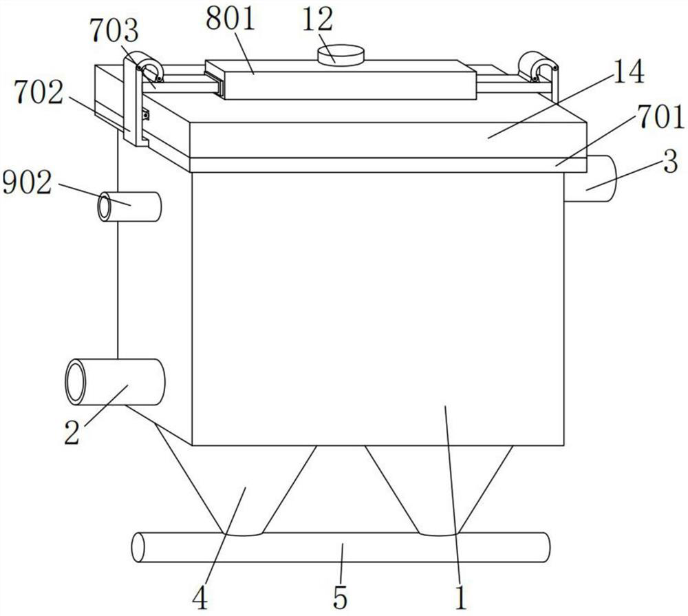 Compact low-resistance bag-type dust collector