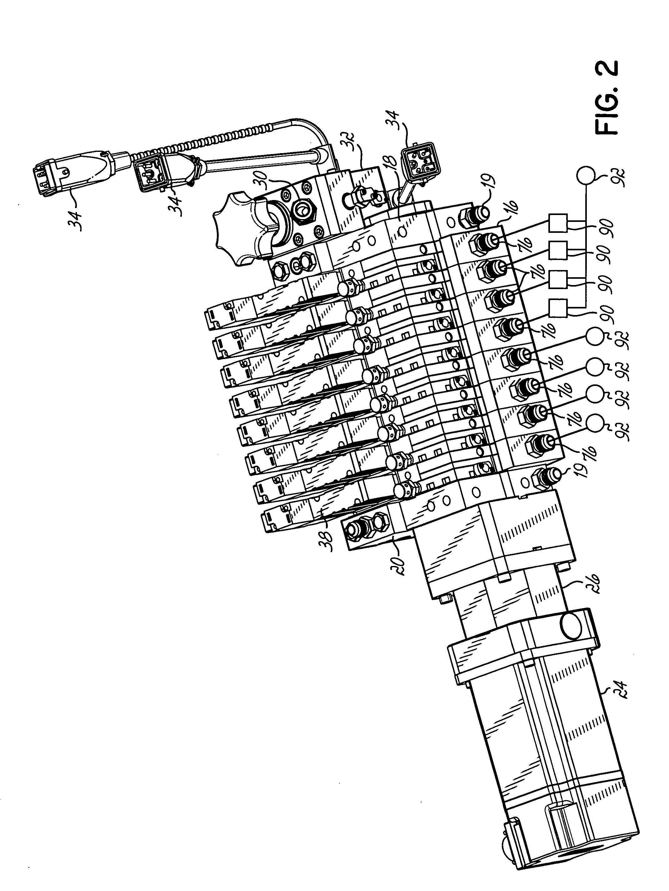 Liquid dispenser having individualized process air control