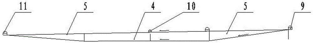 Tunnel construction structure for draining and desilting