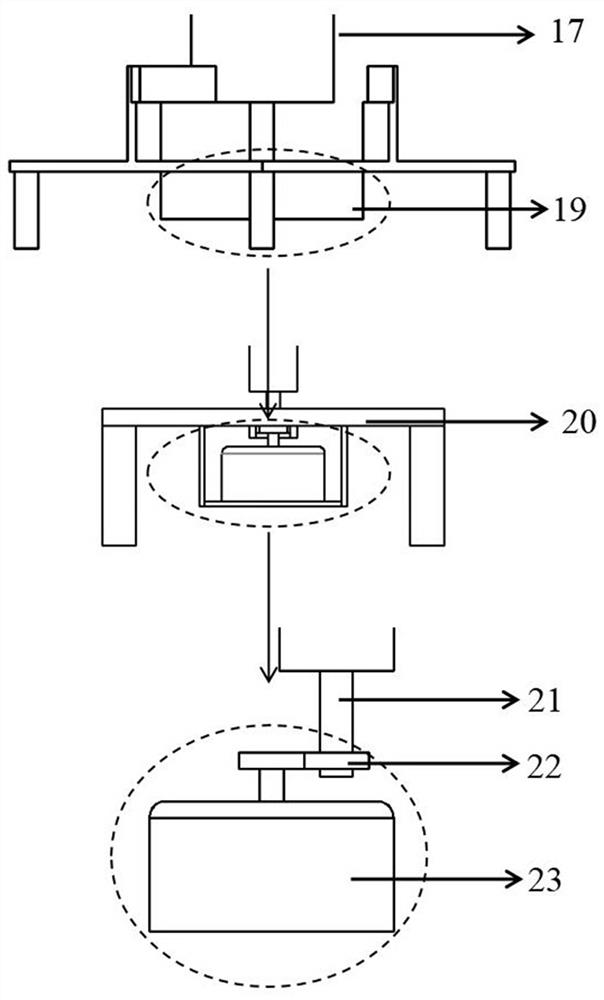 External induction heating device of vertical injection mold