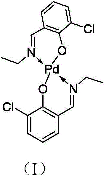 Salicyldenaminato schiff base metal complex catalyst as well as preparation method thereof and application thereof