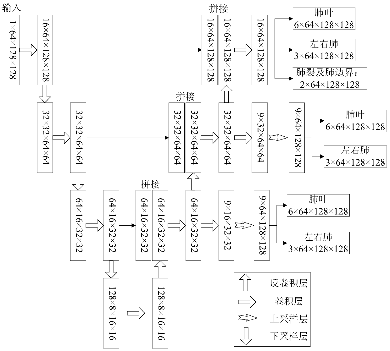 Lung lobe segmentation method and system based on three-dimensional convolutional neural network