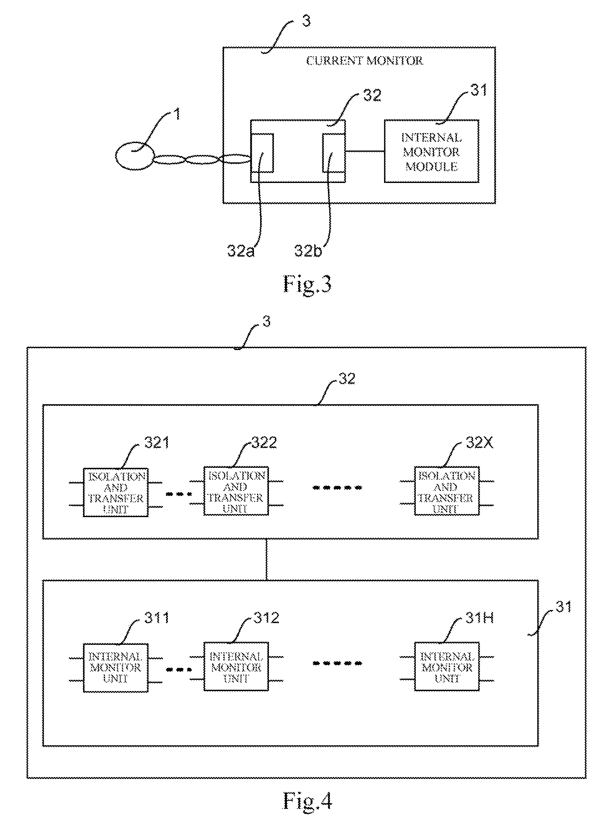 Current monitor and electric power quality compensation system