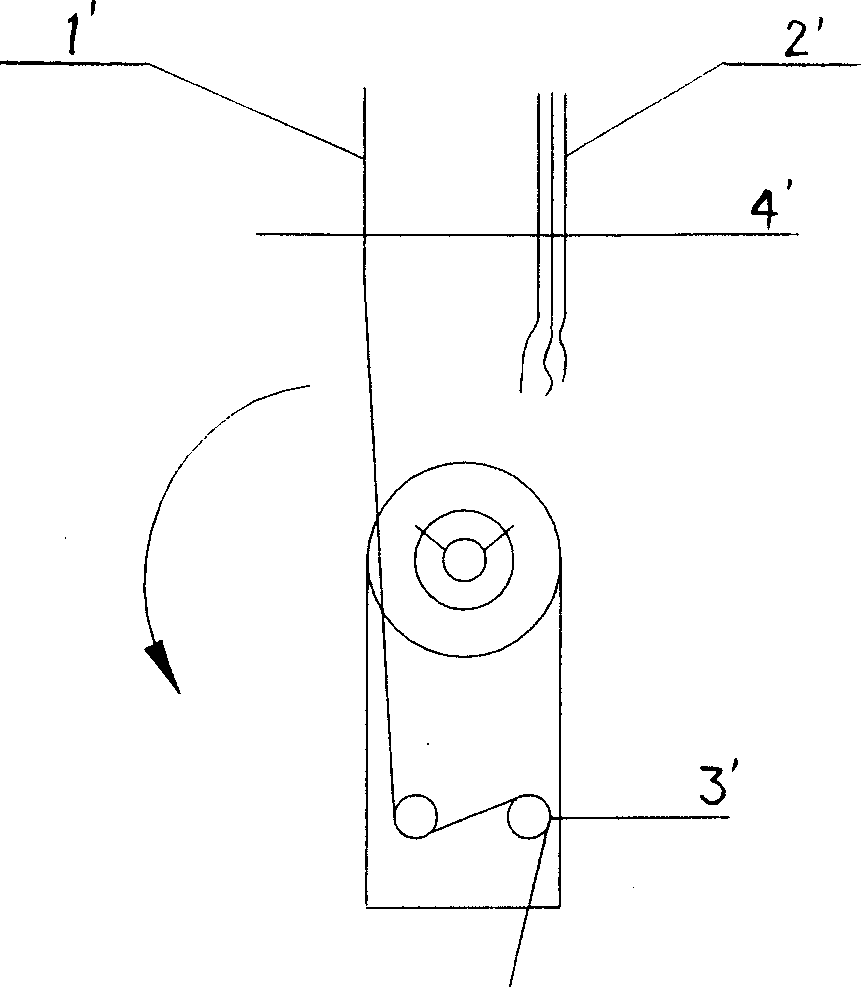 Striking off device of magnetism stick in thread spinning