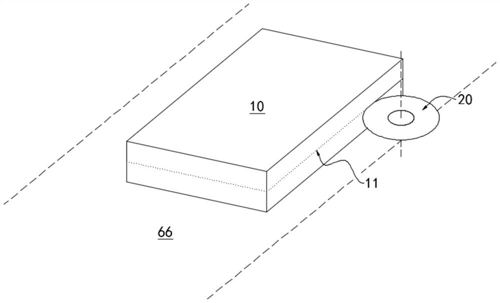 Paper box opening cutting process and box opening device