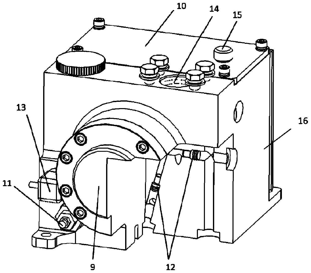 Integrated hydraulic unit for electro-hydraulic switch machine