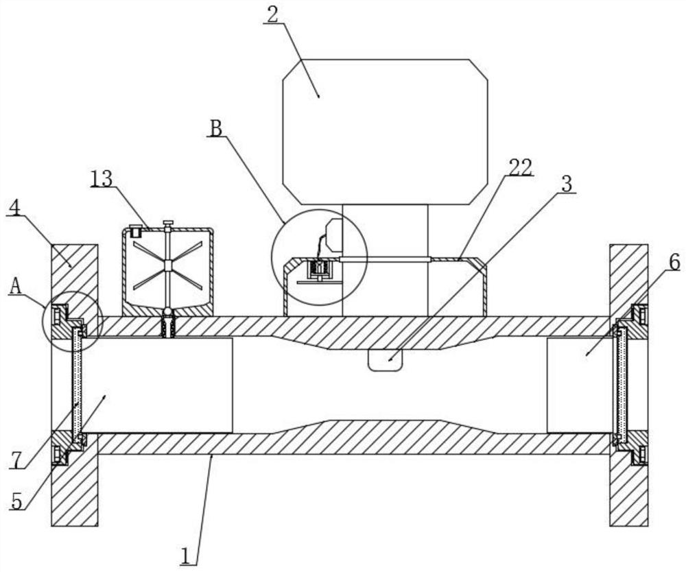 Double-parameter precession mass flow meter for variable component gas measurement