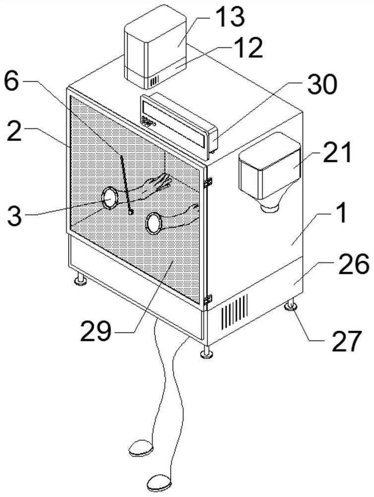 Non-contact experimental device and method for Escherichia coli applicability test strain