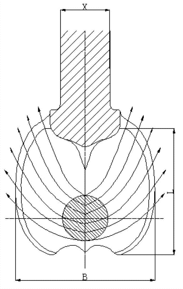 Tangential turbine runner