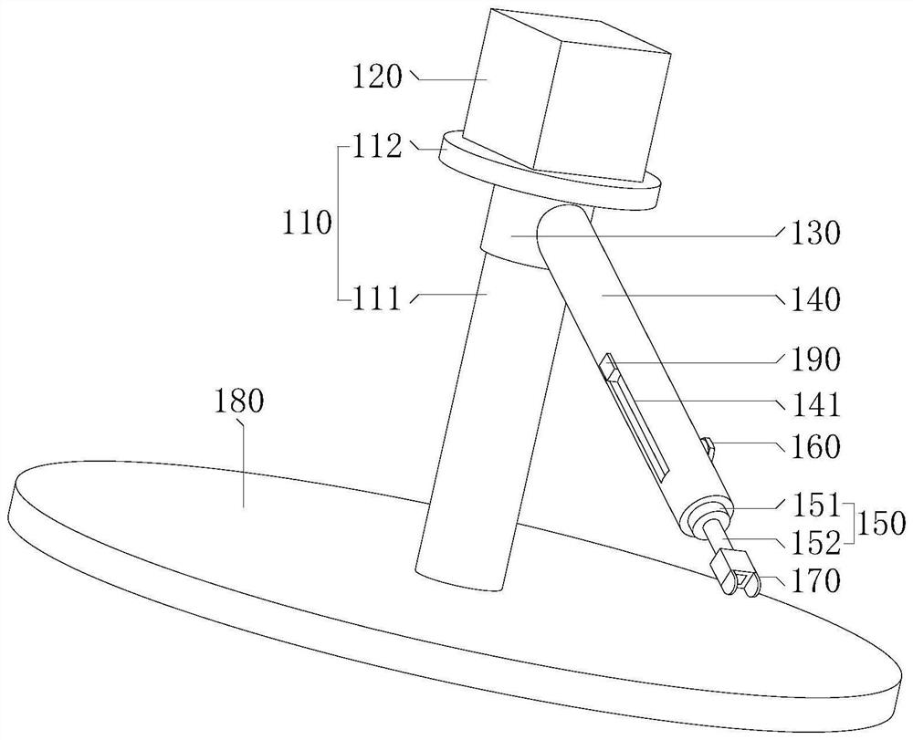 Thrust small fillet measuring tool convenient to position