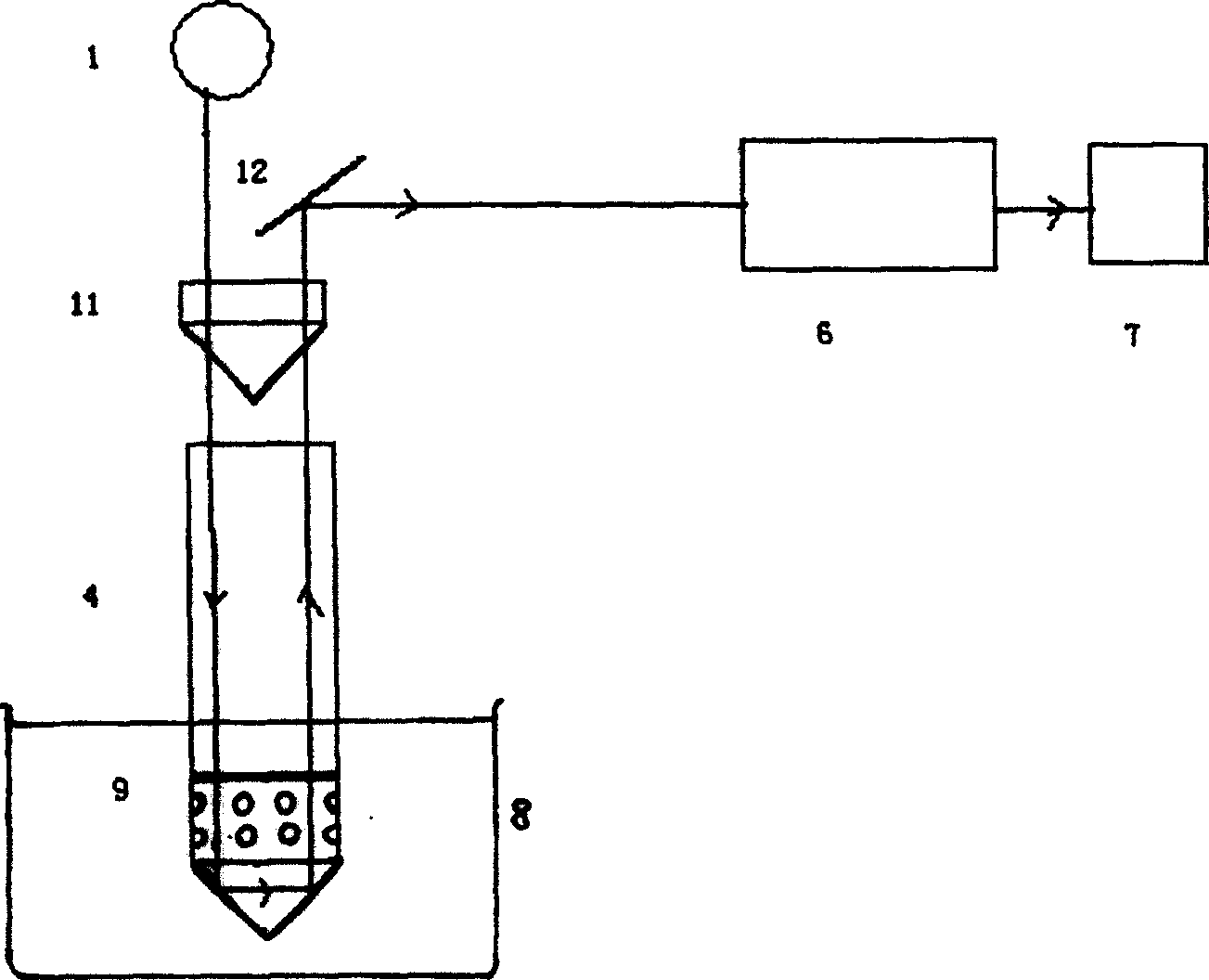 Automatic analysis recorder of liquid UV light