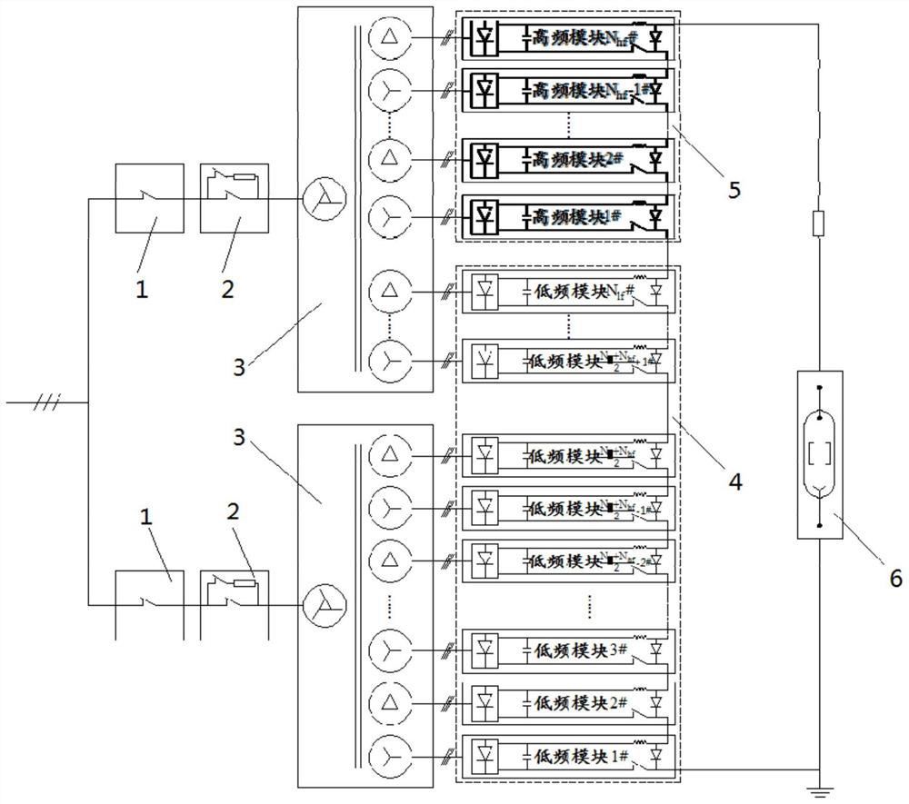 A psm high-voltage power supply system and its feedback control implementation method