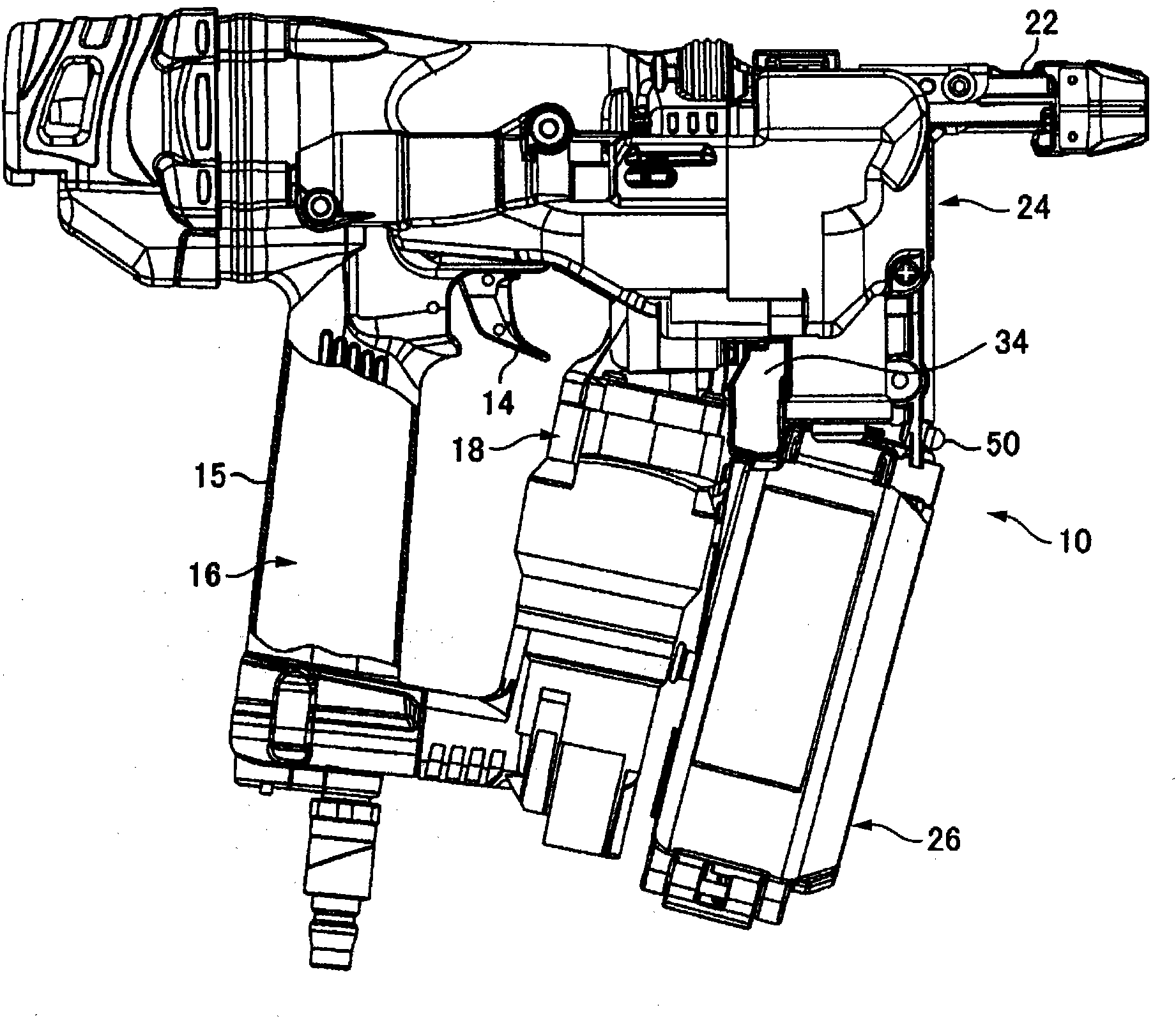 Handheld tool, remaining fastener quantity detection mechanism, remaining fastener quantity detection method, and method for conserving power