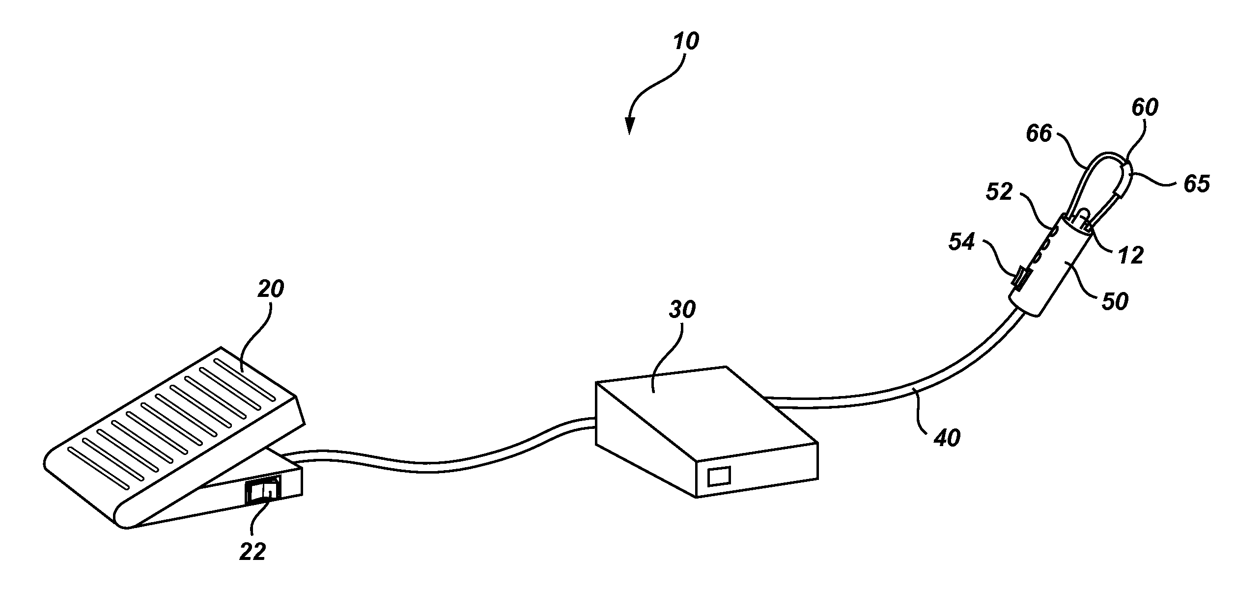 Method of treatment with adjustable ferromagnetic coated conductor thermal surgical tool