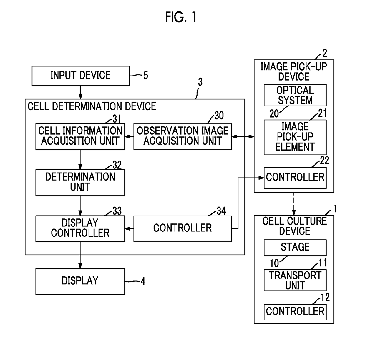 Cell determination device, cell determination method, and cell determination program