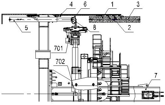 A construction method and auxiliary device for removing segment in a hole