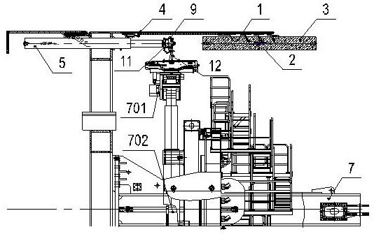 A construction method and auxiliary device for removing segment in a hole