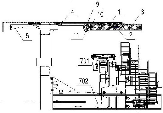 A construction method and auxiliary device for removing segment in a hole