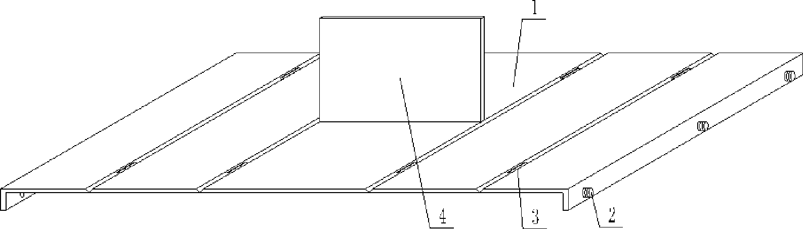 Mold for molding hollow thin wall component for filling concrete