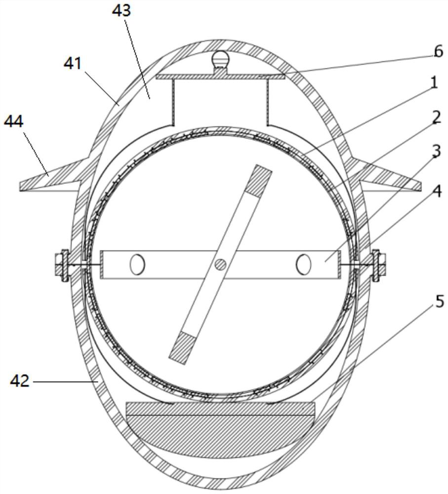 Offshore floating type wave power generation device based on pendulum oscillation principle