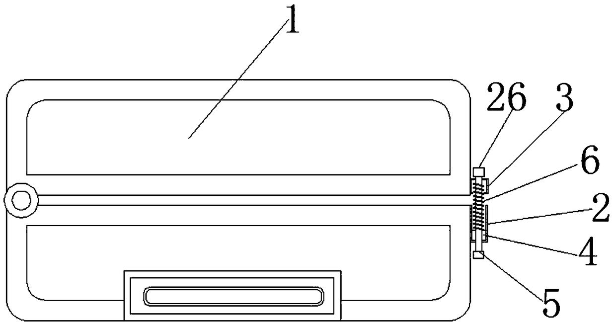 Draw-bar box with snap joint for conveniently fixing