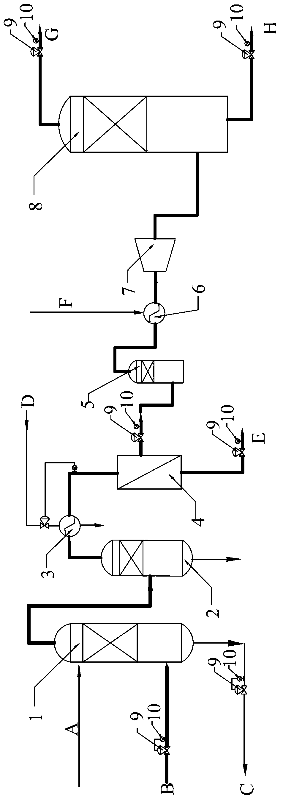 Method and device for recycling hydrogen from synthesis ammonia released air and preparing LNG (liquefied natural gas) with membrane separation and cryogenic integration technology