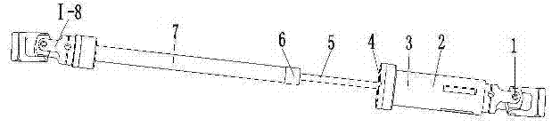 Space 5 freedom degree parallel robot mechanism