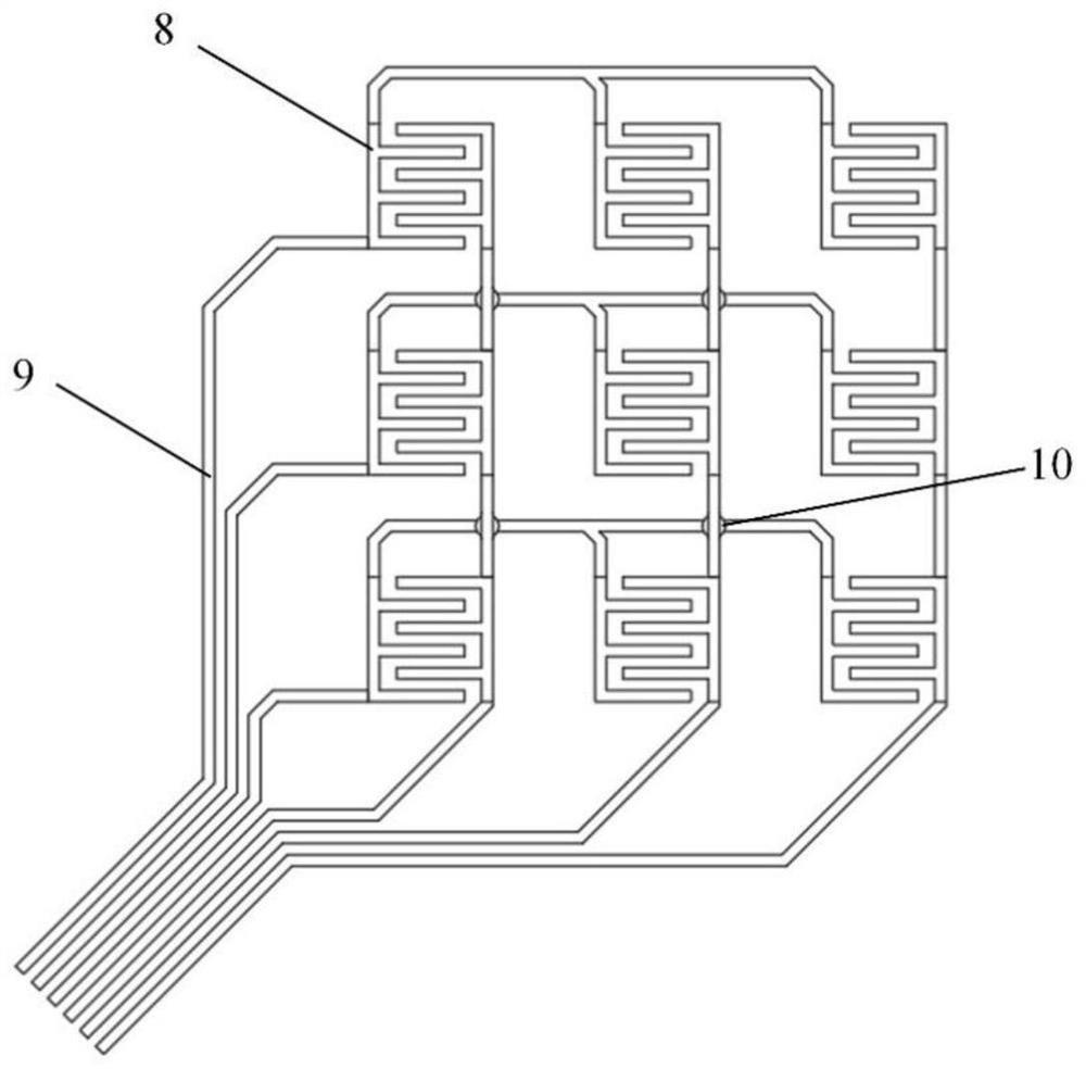 Flexible sensor with contact and non-contact sensing functions and manufacturing method