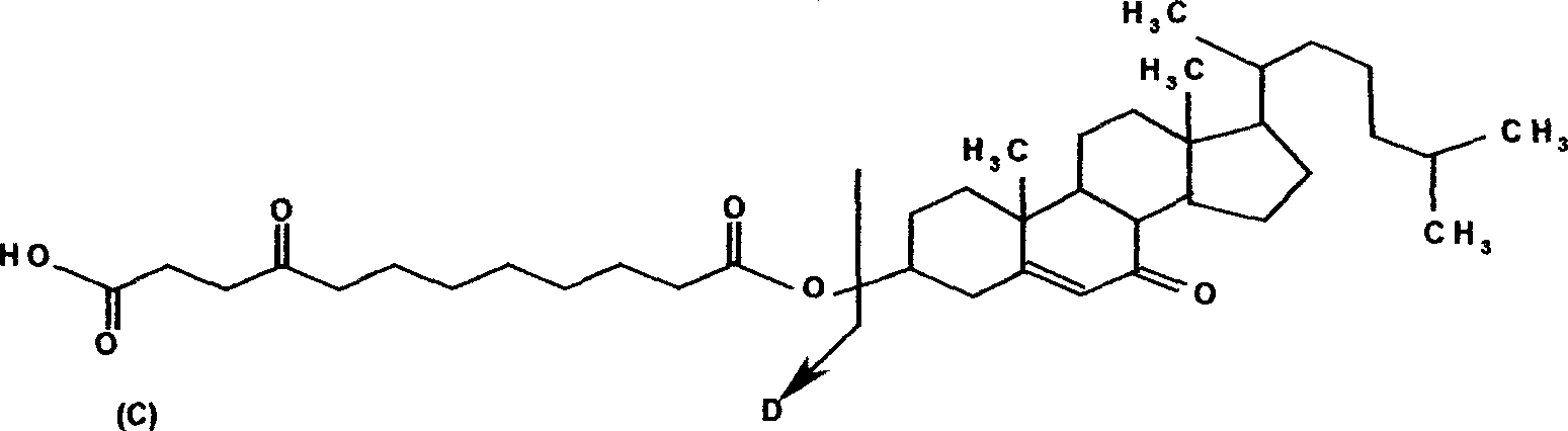 Active substance of oxidized low density lipoprotein derivative for treating arterial thrombus form