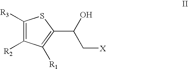 Process for obtaining enantiomers of duloxetine precursors