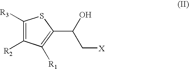 Process for obtaining enantiomers of duloxetine precursors