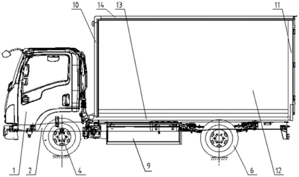 Pure electric van vehicle