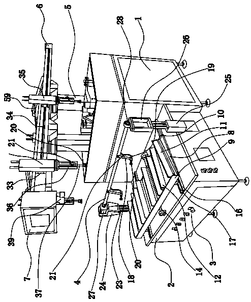 An edging machine with a manipulator for processing rearview mirror lenses