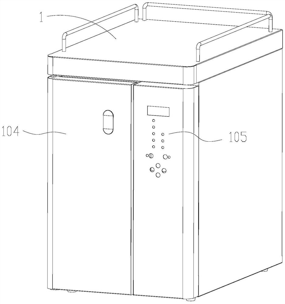 A milk supply method for a milk refrigerator