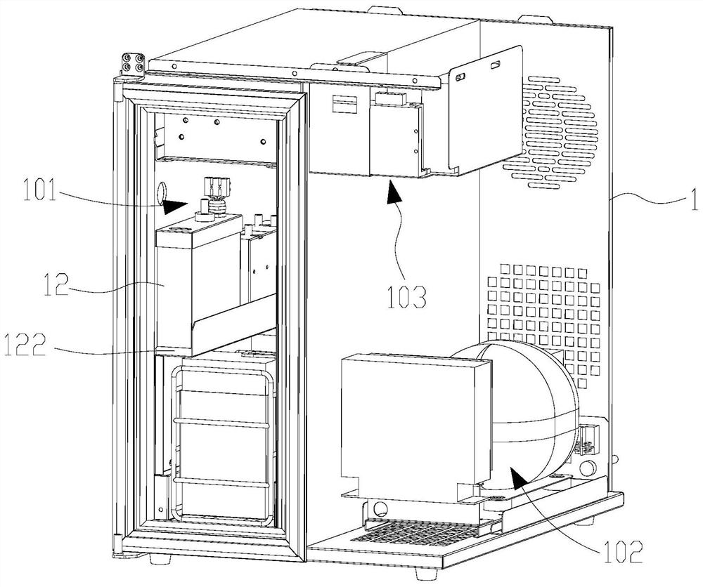 A milk supply method for a milk refrigerator